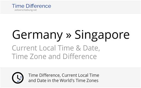 germany singapore time difference